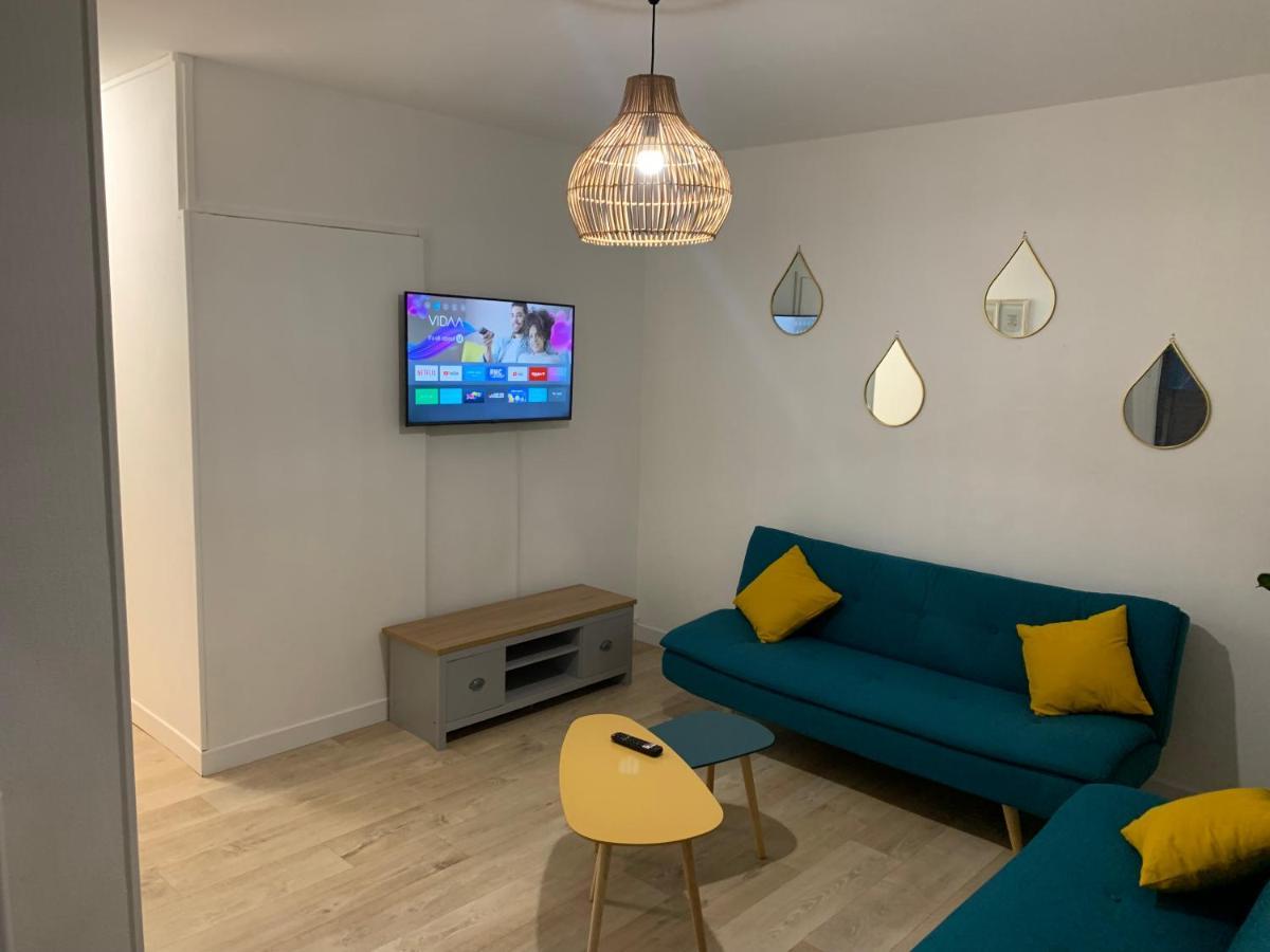 L Effet Mer 70M2 Avec 2 Chambres Doubles Avec Parking 1 Voiture Gratuit, Netflix Disney Plus Disponible Lits Faits A L Arrive Serviettes De Toilettes Fournies Dieppe Eksteriør bilde